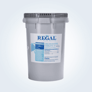 Regal Chlorine Pool Tablets 3" - 50 lb Pail - Unwrapped