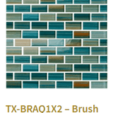 TileXpressions Brush Aquamarine 1x2 TX-BRAQ1X2