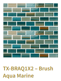 TileXpressions Brush Aquamarine 1x2 TX-BRAQ1X2