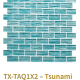 TileXpressions Tsunami Aqua 1X2 TX-TAQ1X2