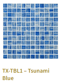 TileXpressions Tsunami Blue 1X1 TX-TBL1