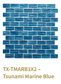 TileXpressions Tsunami Marine Blue 1X2 TX-TMARB1X2